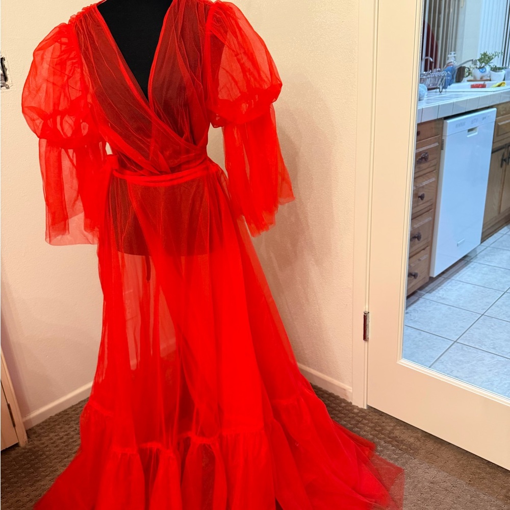 TIMELESS TEMPTRESS TULLE ROBE DRESS - Picture 12 of 16